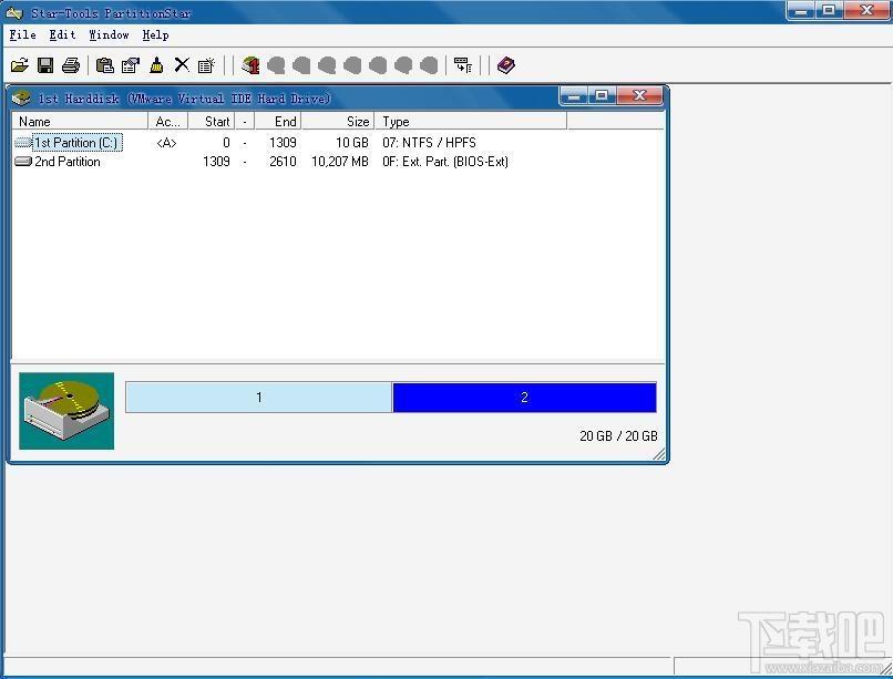 Harddisk Partitioner PartitionStar,磁盘分割,硬盘分割